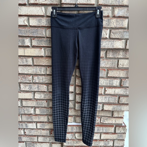 Lululemon Houndstooth Wunder Under Pant *Full-On Luon Leggings Yoga Black Size 4 - Picture 5 of 12